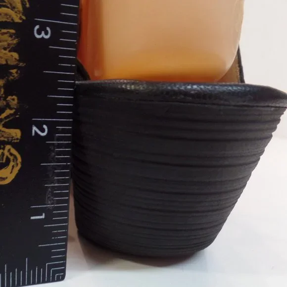 FLY London Black Leather Wedge Lace Up Sandals Shoes "Ylfa" Size 41 or US 10.5 - Picture 5 of 12